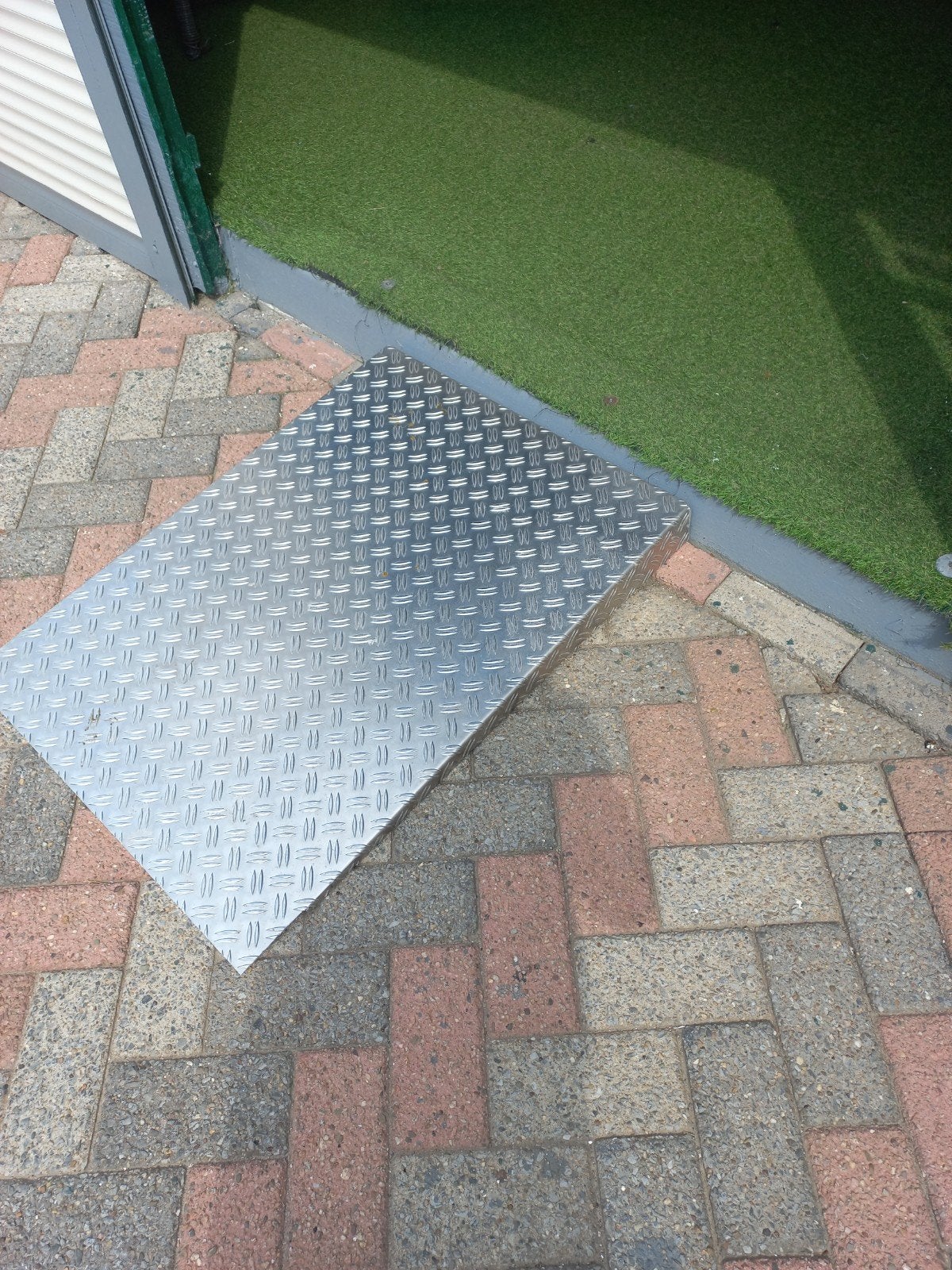Aluminium tranenplaat oprijplaat, Ophalen of Verzenden, Gebruikt