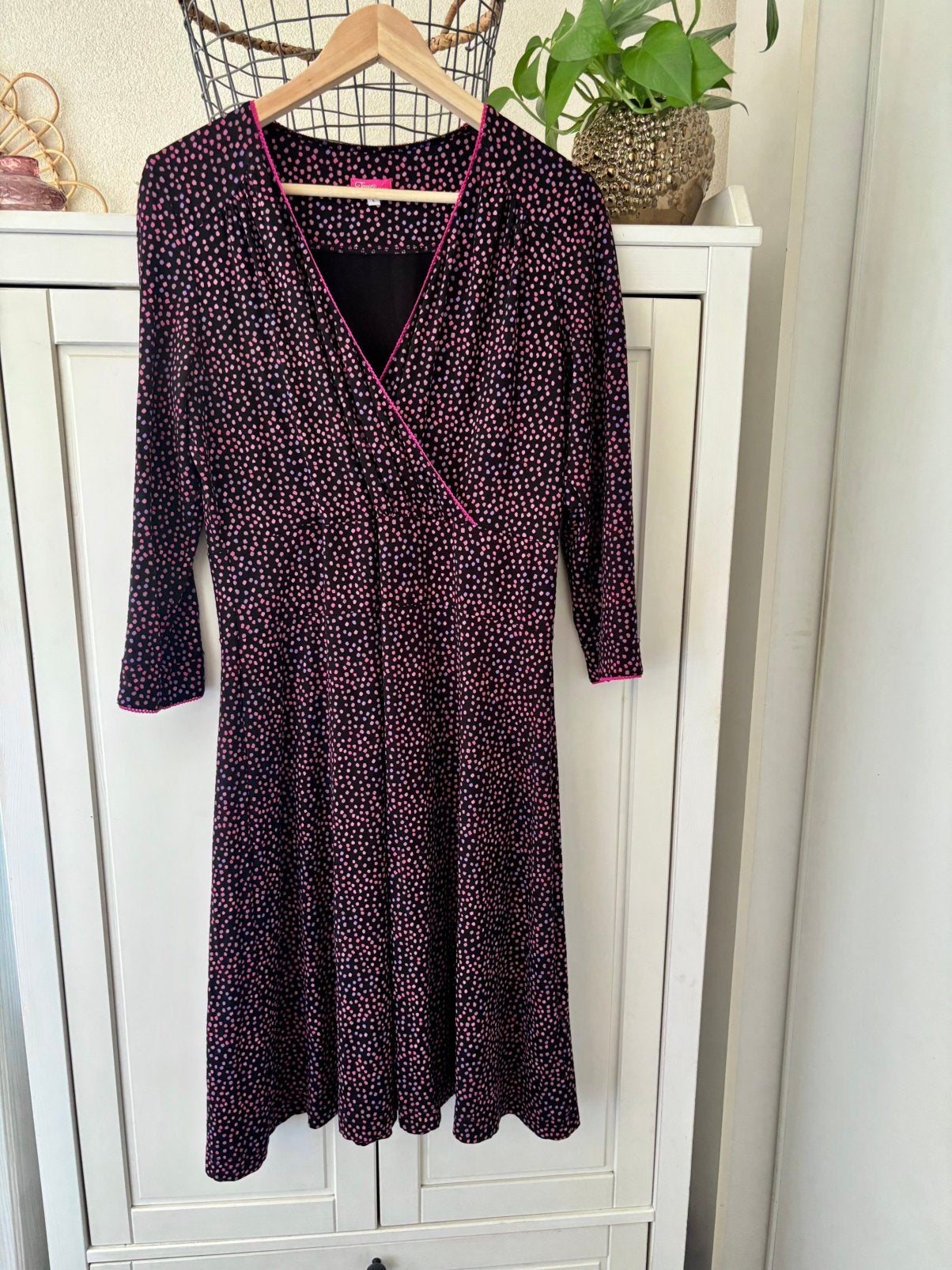 Tante Betsy jurk maat L, Kleding | Dames, Blauw, Maat 42/44 (L), Ophalen of Verzenden, Zo goed als nieuw