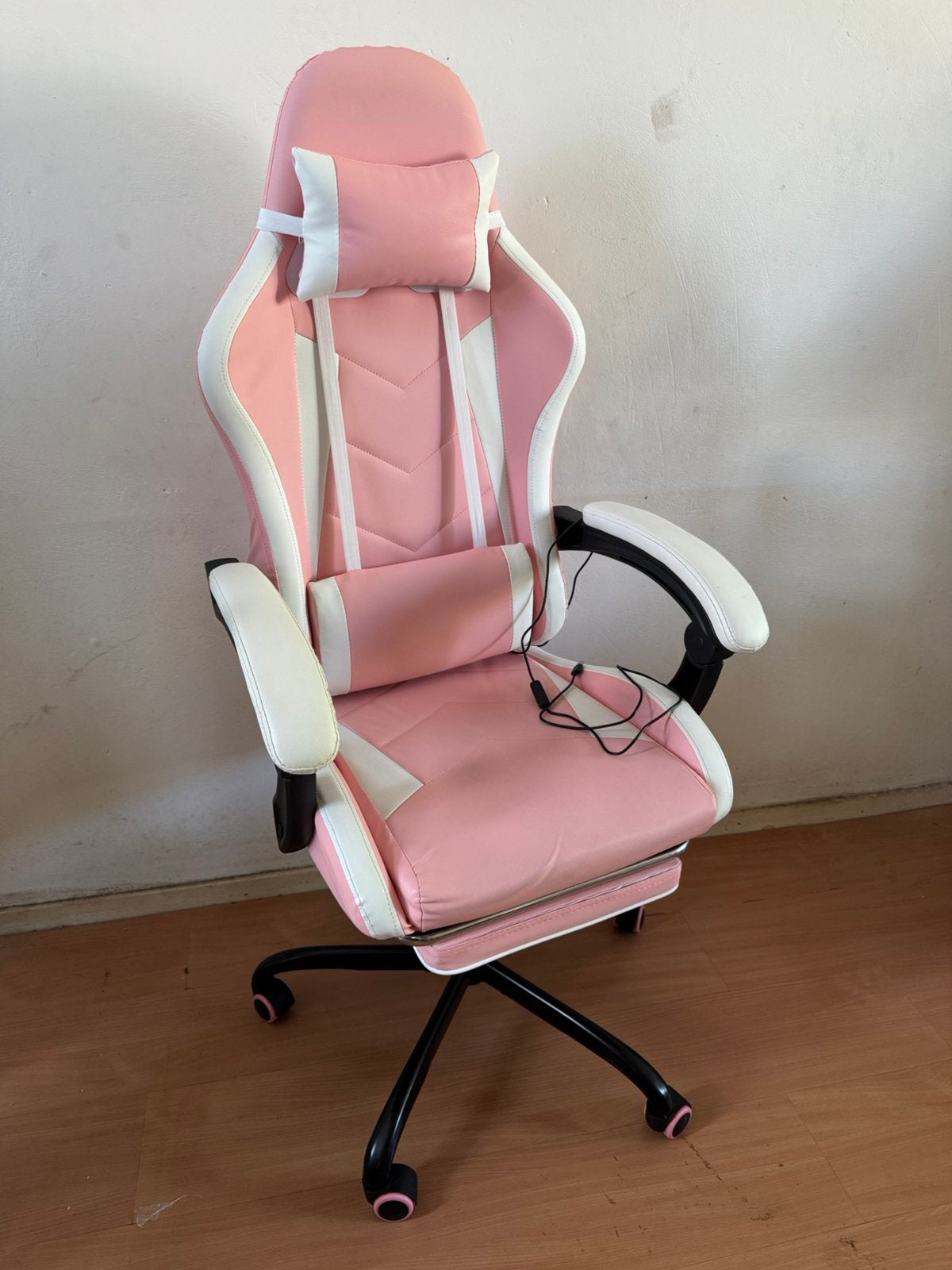 Massage Gaming Chair, Ophalen, Zo goed als nieuw, Roze, Gaming bureaustoel