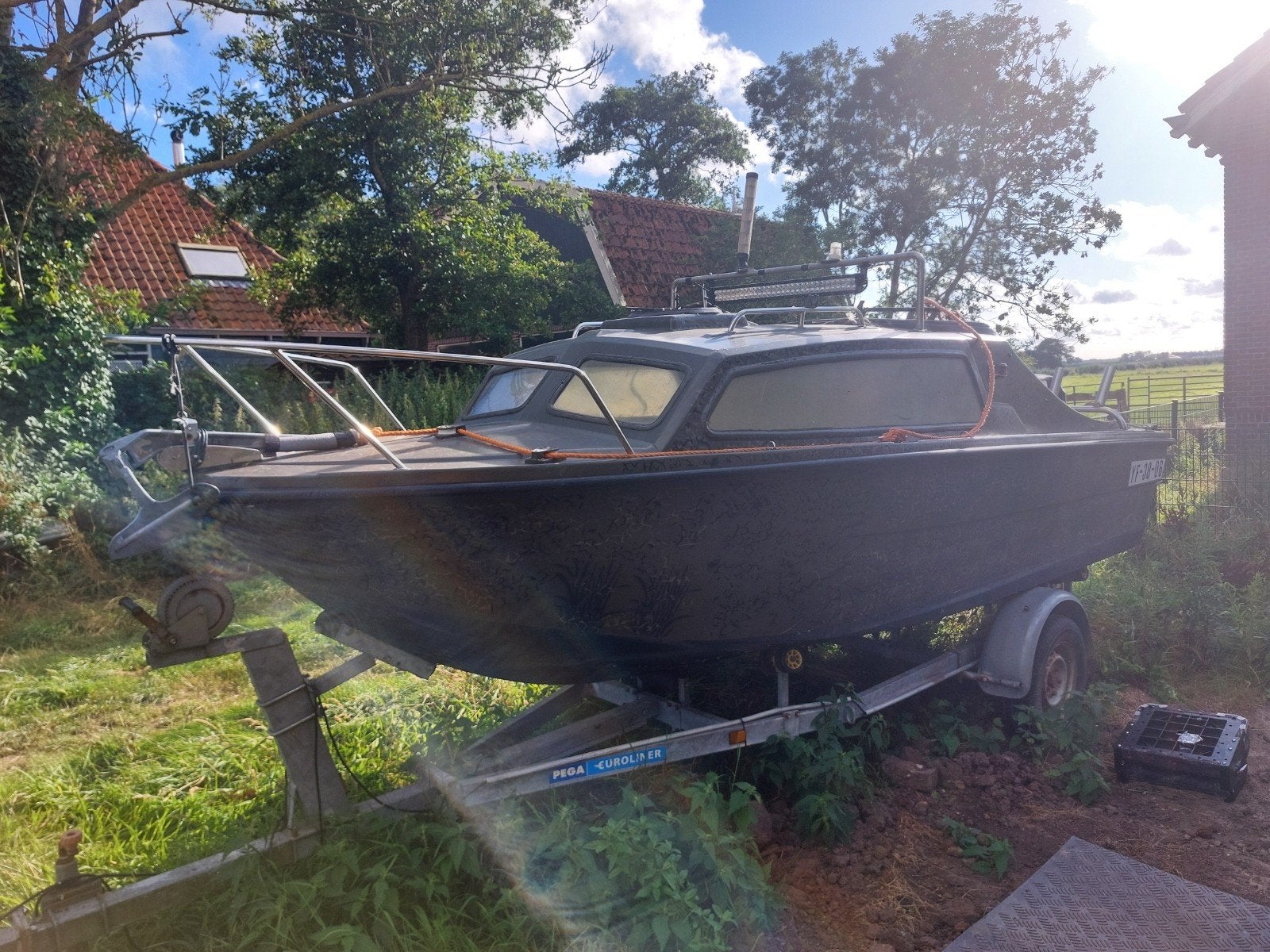 Shetland 535 Visboot met Trailer en 40 pk Mercury, Watersport en Boten, Benzine, Gebruikt, Buitenboordmotor, Shetland