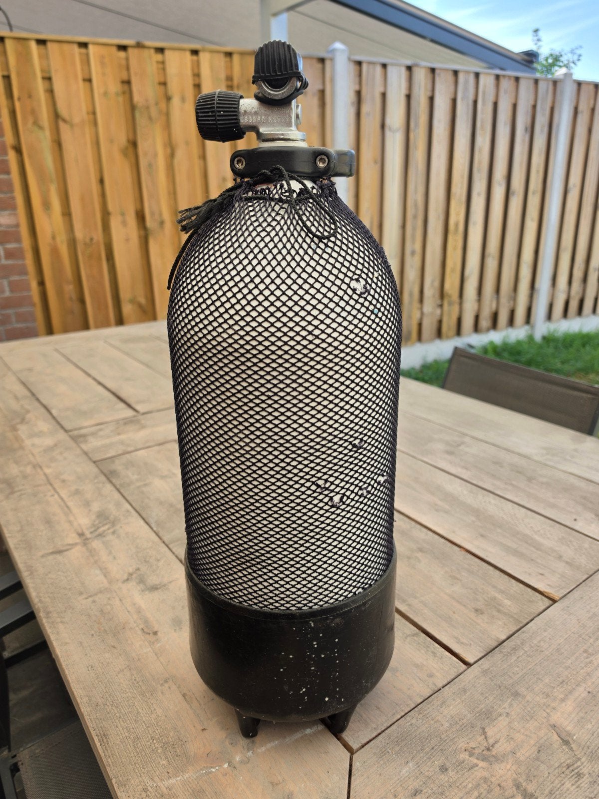 Duikfles 12 liter - gekeurd t/m september 2030., Watersport en Boten, Duiken, Ophalen, Gebruikt, Duikfles