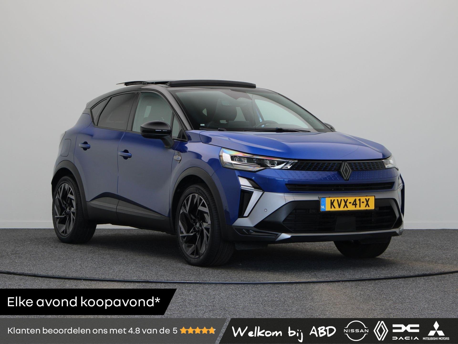 Renault Captur 1.6 Full hybrid 145 E-Tech Esprit Alpine | Sc, 1345 kg, Gebruikt, Blauw, Leder en Stof