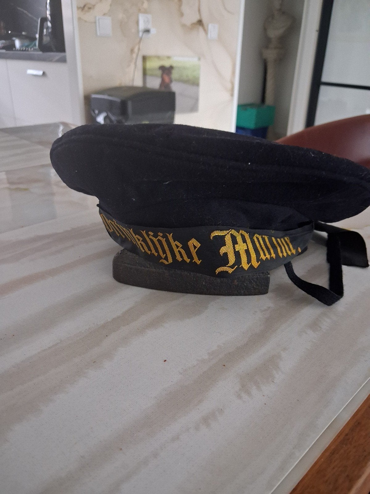 Vintage Koninklijke Marine baret, december 1954, Ophalen of Verzenden