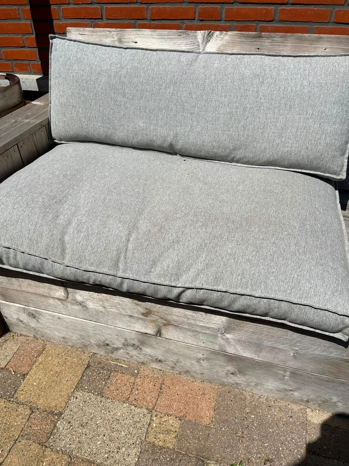 Grote comfortabele kussenset voor palletbank, Tuin en Terras, Ophalen, Gebruikt, Textileen