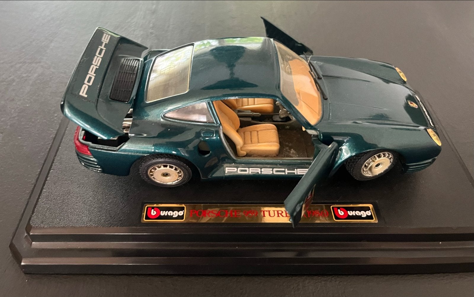 Burago Porsche 959 Turbo (1986) schaalmodel, Kinderen en Baby's, Speelgoed | Speelgoedvoertuigen, Ophalen of Verzenden, Zo goed als nieuw