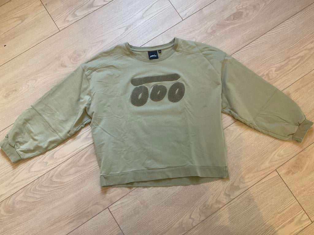 sweater van Poools maat 42, Ophalen of Verzenden, Zo goed als nieuw, Maat 42/44 (L), Groen
