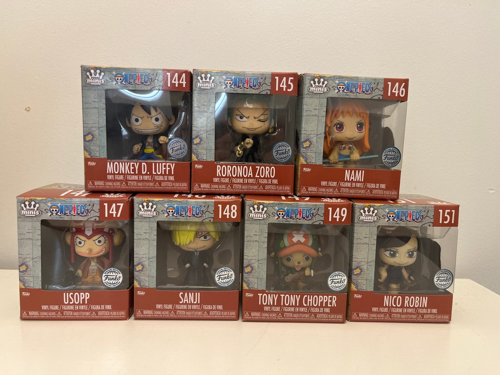 Speciale editie Funko Pop! One Piece Minis - Complete set, Ophalen of Verzenden, Nieuw