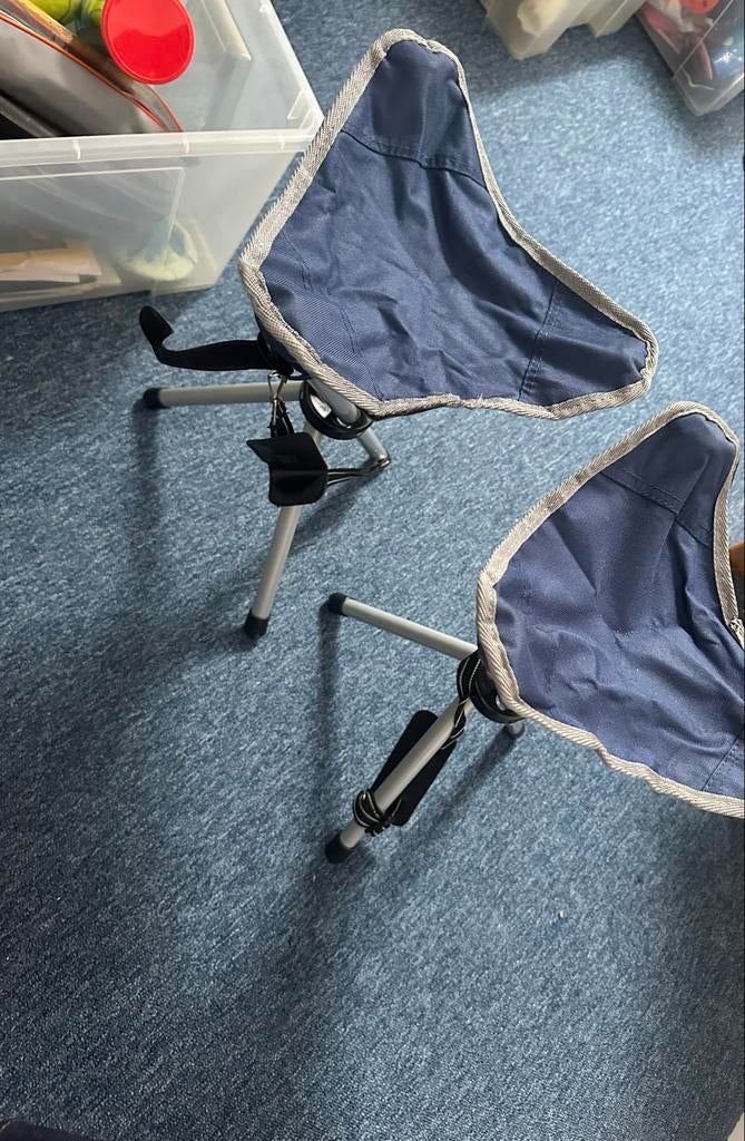 Twee opvouwbare krukjes, Caravans en Kamperen, Kampeeraccessoires, Ophalen, Gebruikt