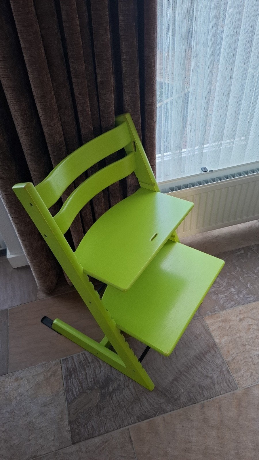 Trip Trap Kinderstoel met Baby Set - Groen, Ophalen, Gebruikt, Meegroeistoel, Aanschuifbaar