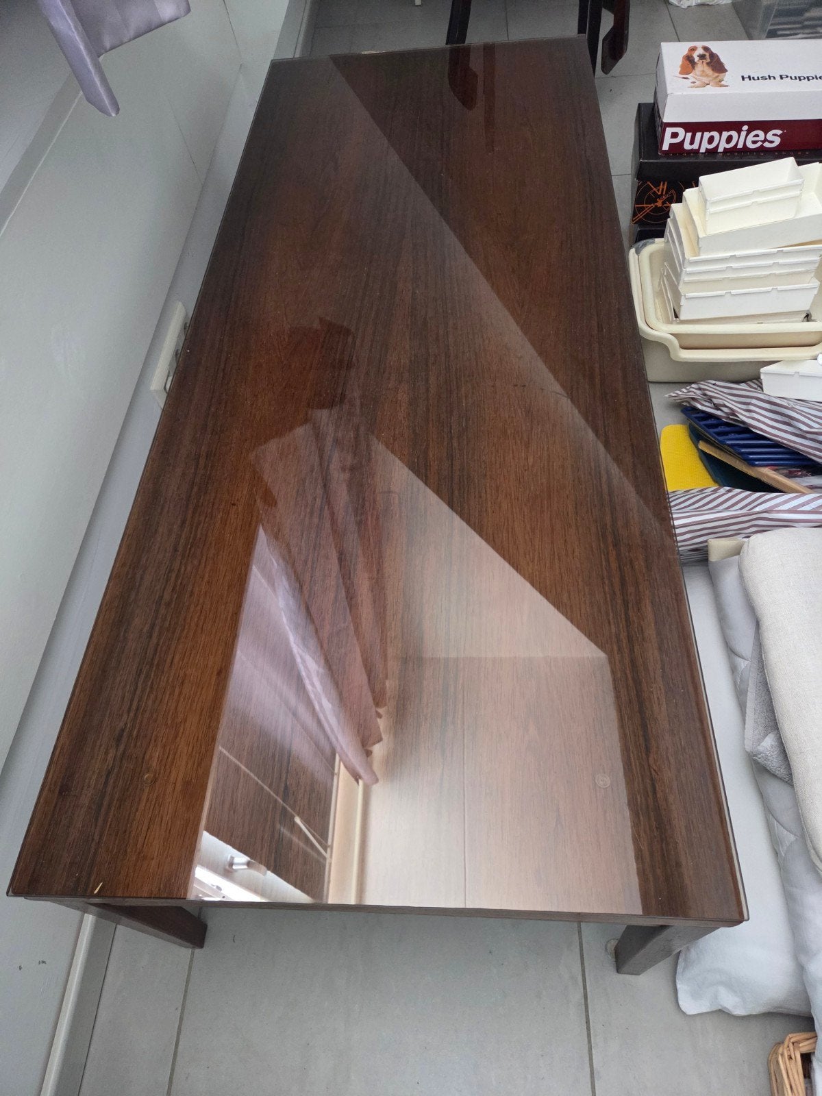 Salontafel palisander hout 150x60x43, Ophalen, Zo goed als nieuw, Minder dan 100 cm, Rechthoekig