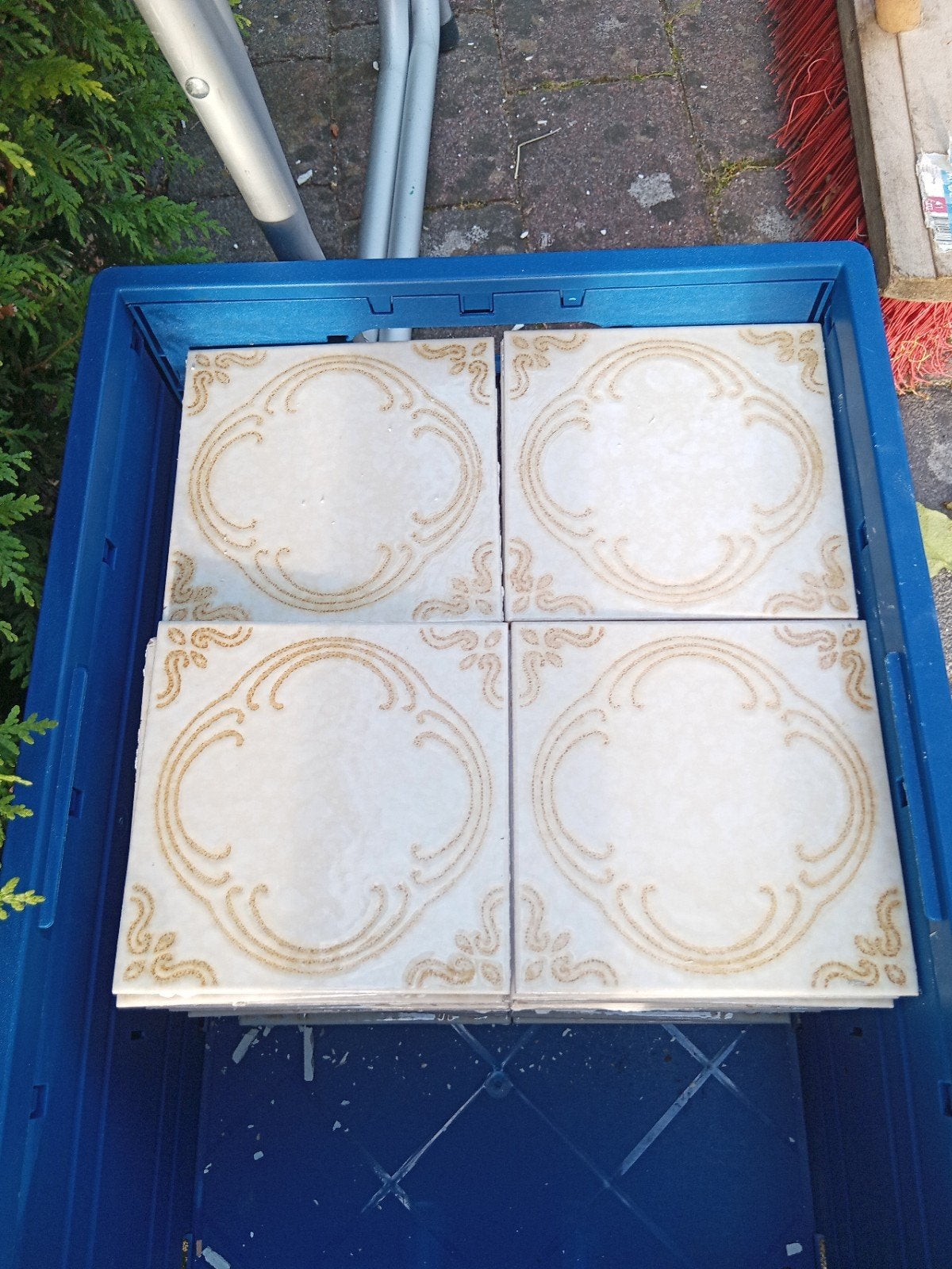 retro / oude wandtegels van +/- 1980, Doe-het-zelf en Verbouw, Tegels, Ophalen, Minder dan 20 cm, Minder dan 20 cm, Minder dan 5 m²