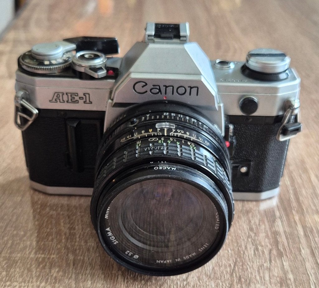 Canon AE-1 spiegelreflex fotocamera fototoestel., Audio, Tv en Foto, Fotocamera's Analoog, Ophalen of Verzenden, Gebruikt, Spiegelreflex