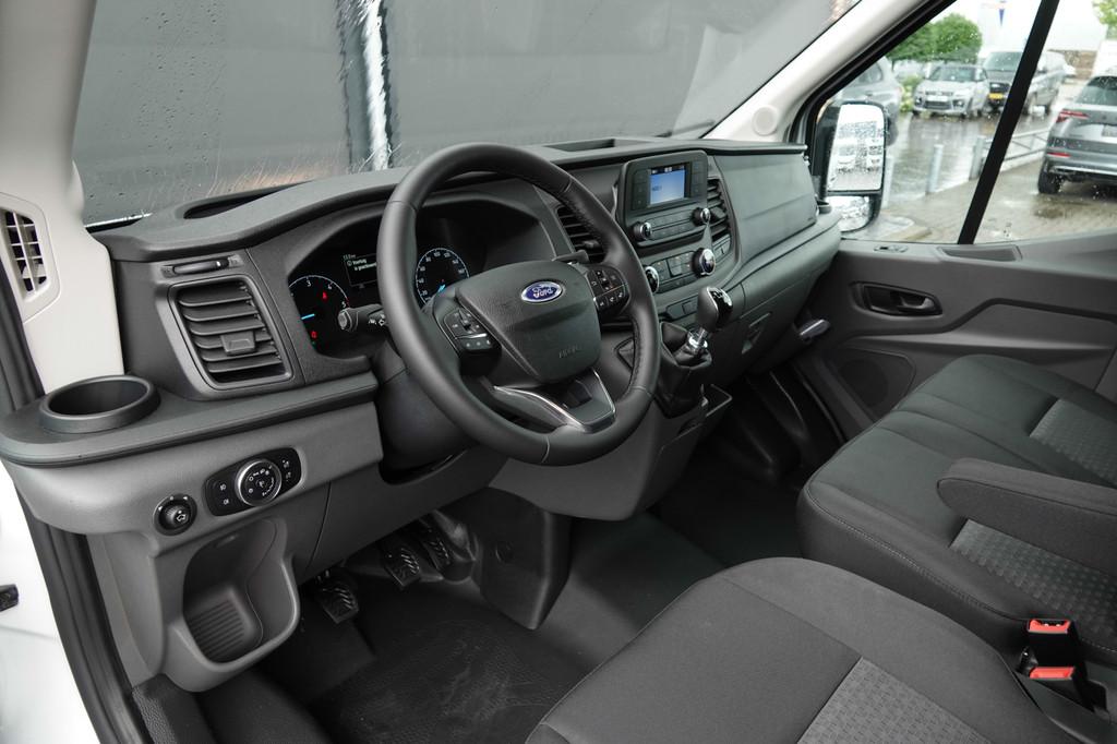 Ford Transit L3H2 2.0Tdci 130PK | Trend 350 | Achteruitrijca, Auto's, Bestelauto's, Voorwielaandrijving, 12 maanden, Stof, Zwart
