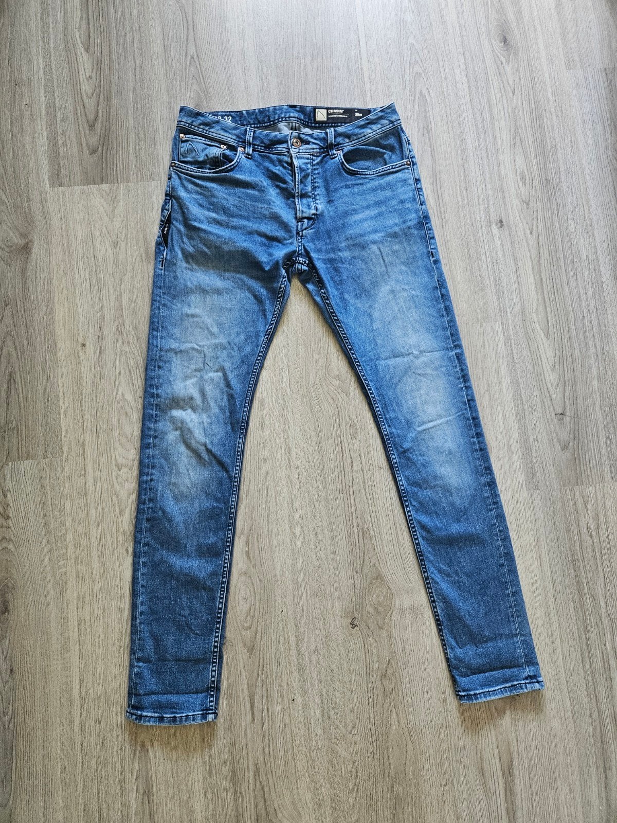 Chasin' Heren Slim Fit Spijkerbroek Maat 30-32, Chasin, Blauw, W32 (confectie 46) of kleiner, Ophalen of Verzenden