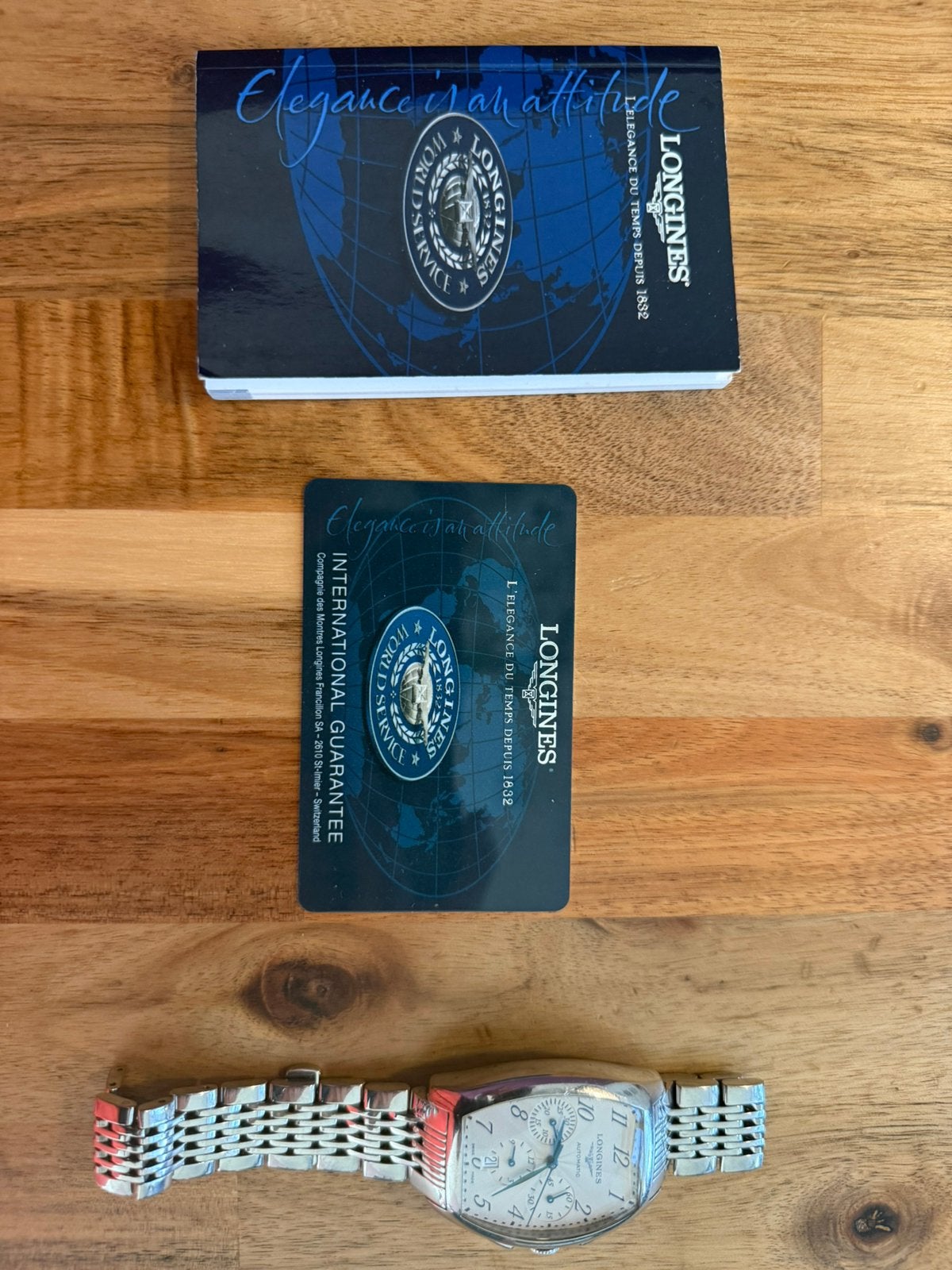 Longines evidanza iit 2004, Ophalen, Zo goed als nieuw, Staal, Overige merken