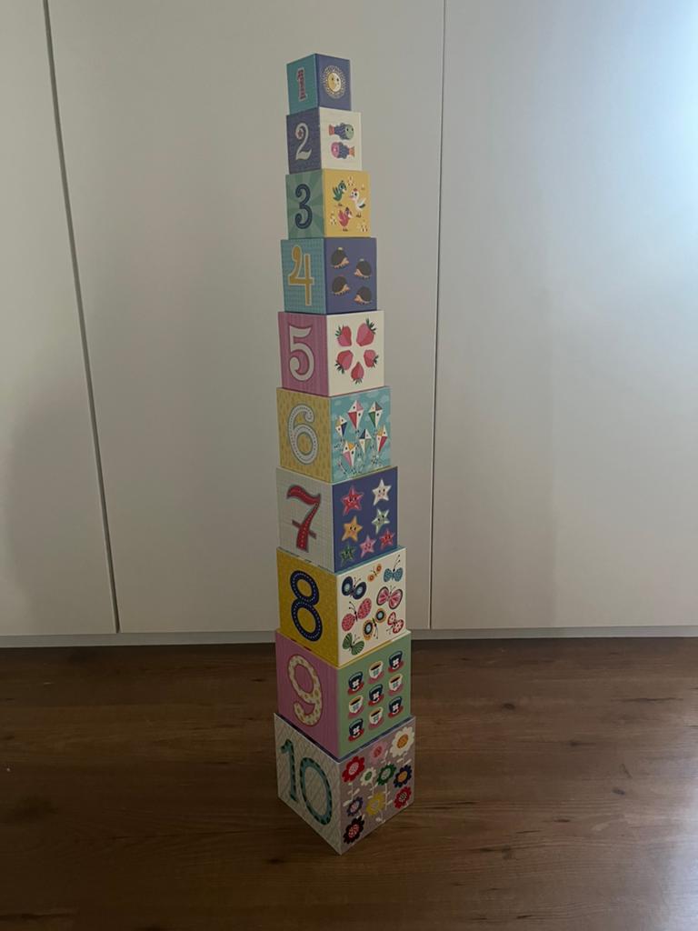 Blokkentoren / Stapelblokken - Cijfers & Letters, Ophalen of Verzenden, Zo goed als nieuw, Overige typen