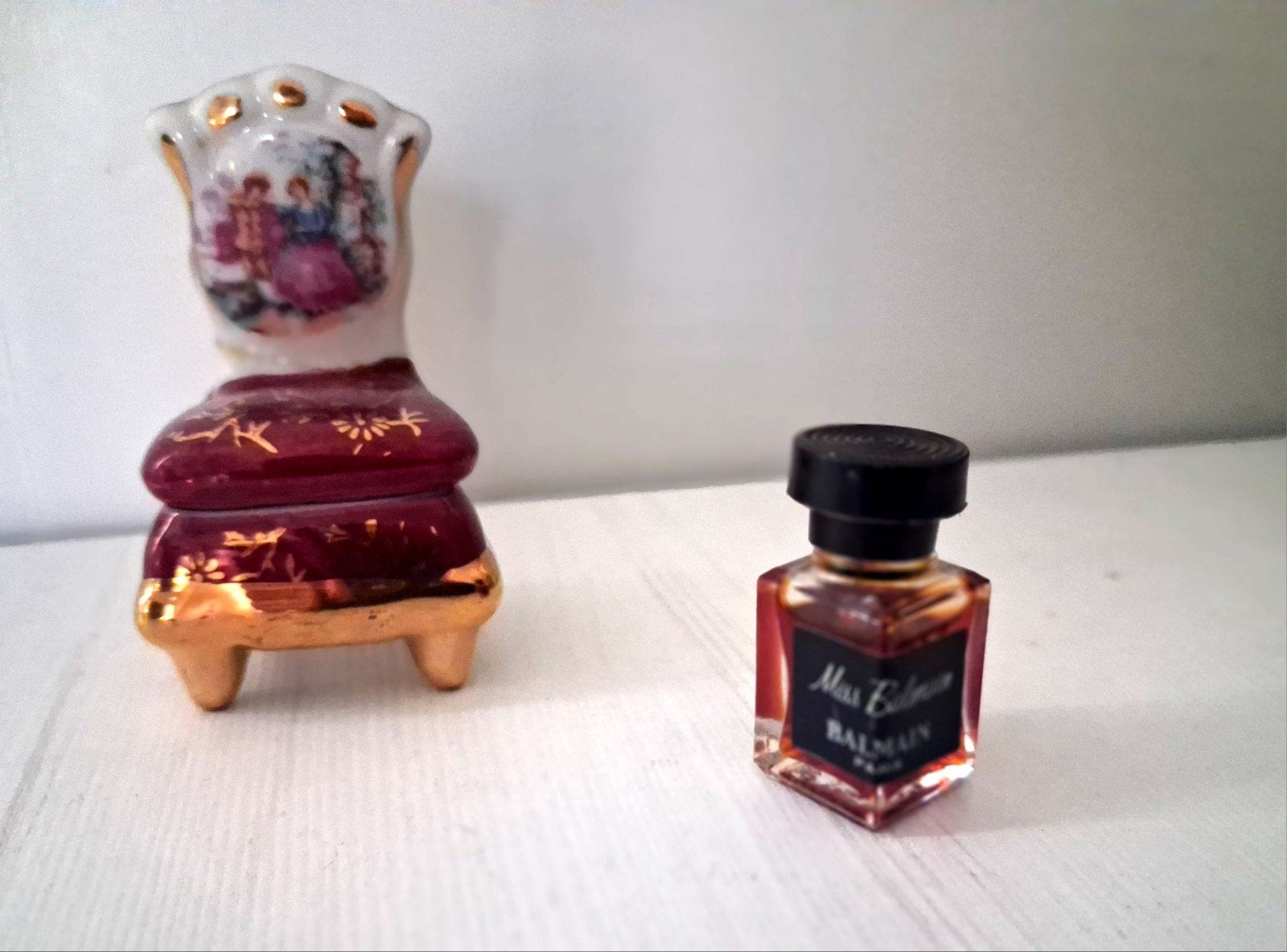 Vintage Miniatuur Miss Balmain Parfum, Ophalen of Verzenden