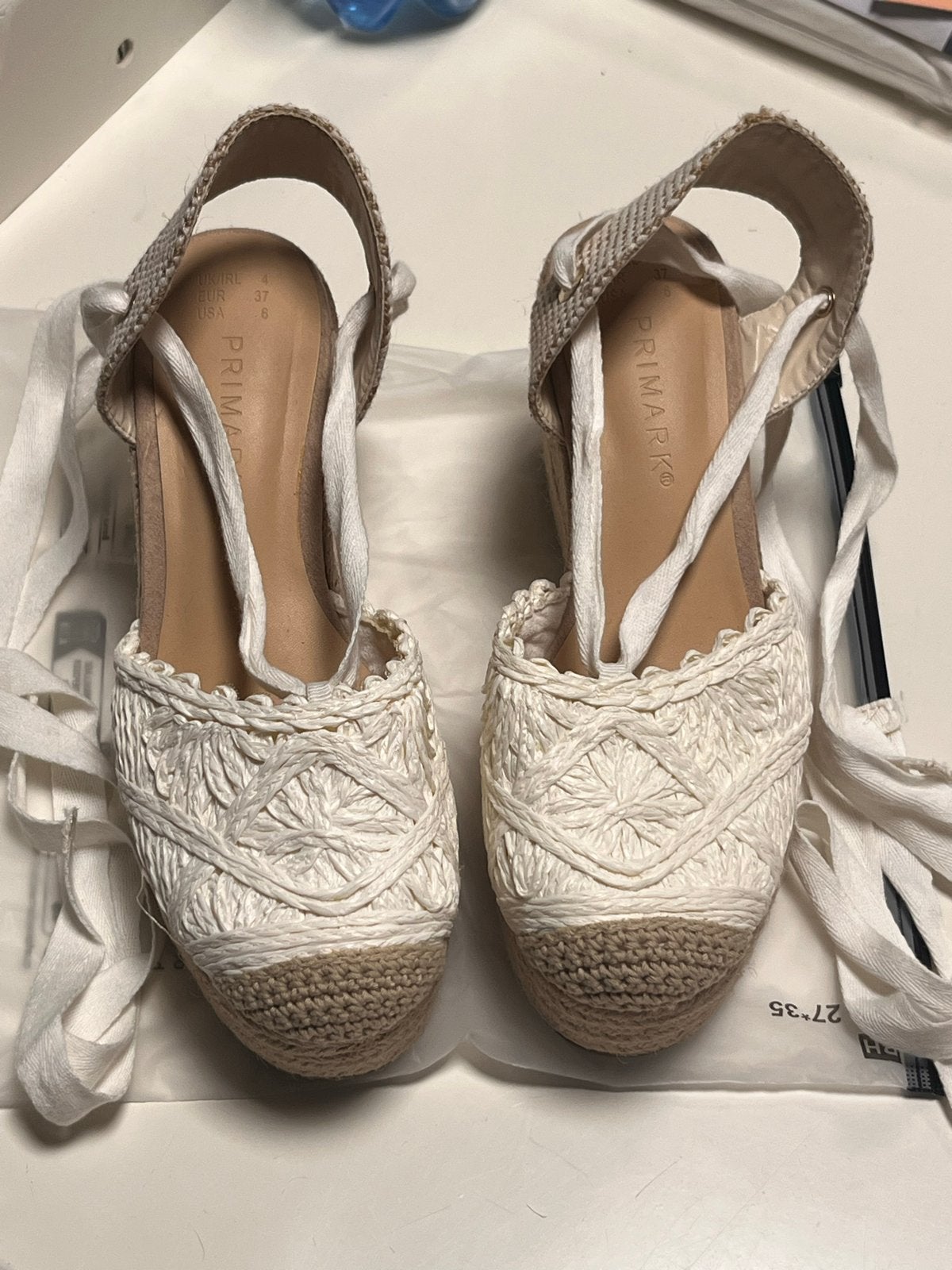 Nieuwe Primark Witte Espadrille Sandalen Maat 37, Ophalen of Verzenden, Nieuw, Wit, Espadrilles of Moccasins