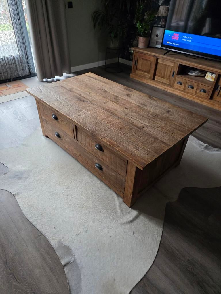 Salontafel teak, Ophalen, 100 tot 150 cm, 50 tot 100 cm, Minder dan 50 cm