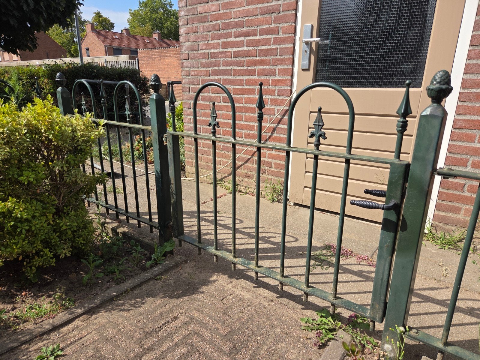Sierhekwerk met poort, diverse afmetingen, 90 cm hoog, Ophalen, Met poort, Gebruikt, Sierhekwerk