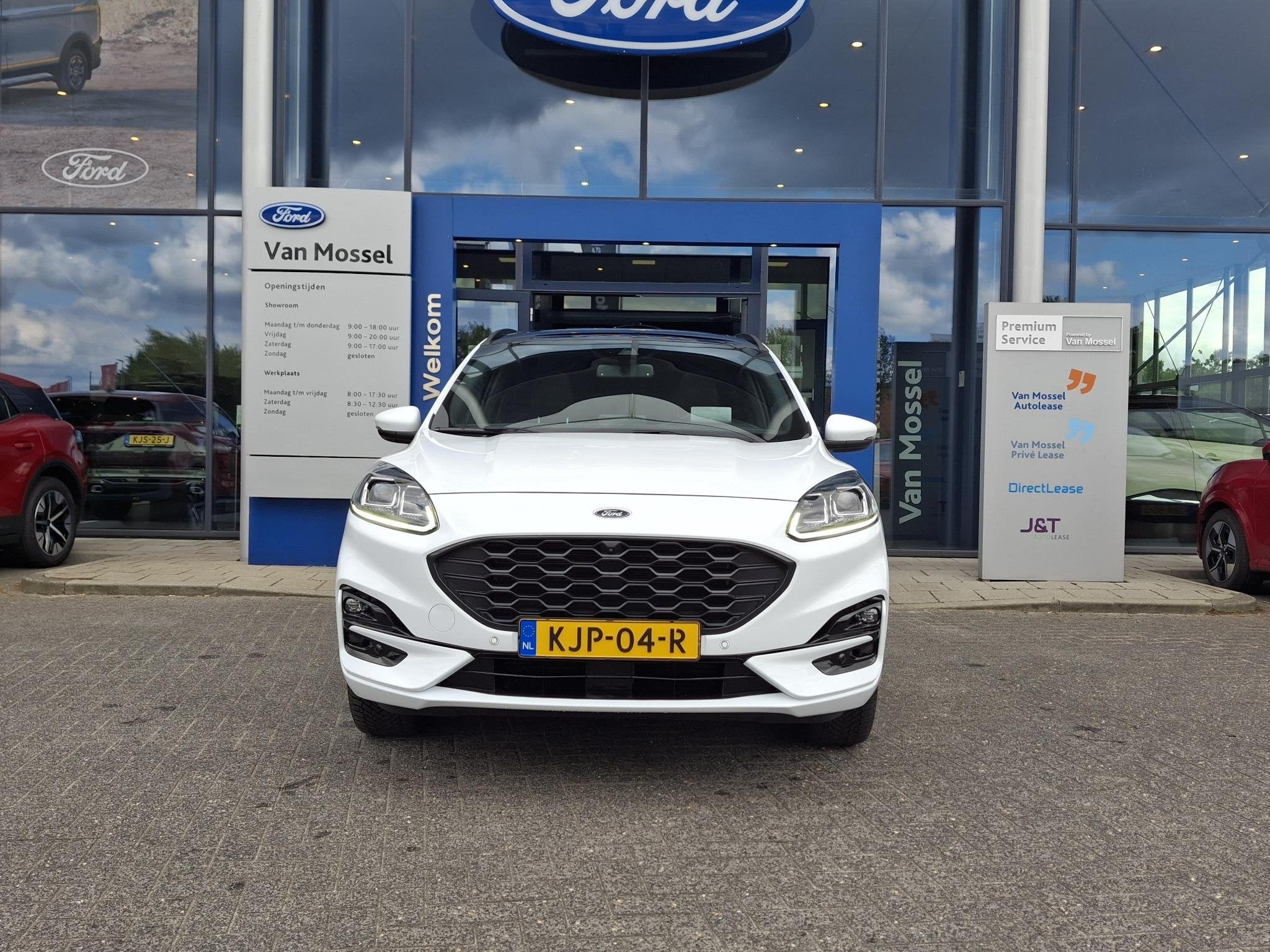 Ford Kuga 2.5 PHEV ST-Line X | Pano | Adaptive Cruise | Head, Auto's, Gebruikt, Euro 6, 4 cilinders, Wit
