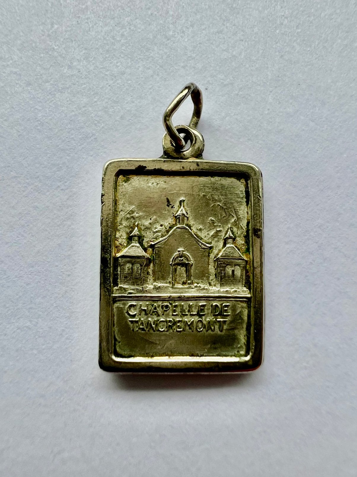 religieuze pelgrimmedaille (draagmedaille devotiehanger)., Antiek en Kunst, Ophalen of Verzenden