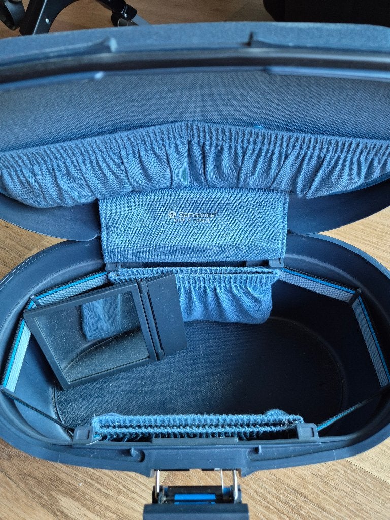 Beautycase, Ophalen, Gebruikt, Blauw, Met slot