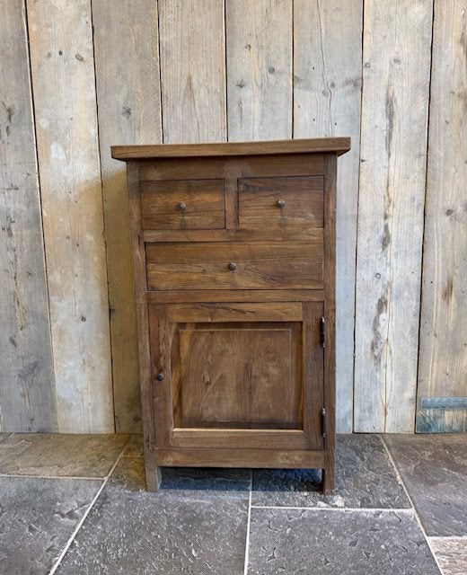 Aanbieding Teakhouten kast, Huis en Inrichting, Kasten | Ladekasten, Ophalen, 1 of 2 laden, Nieuw, 50 tot 100 cm