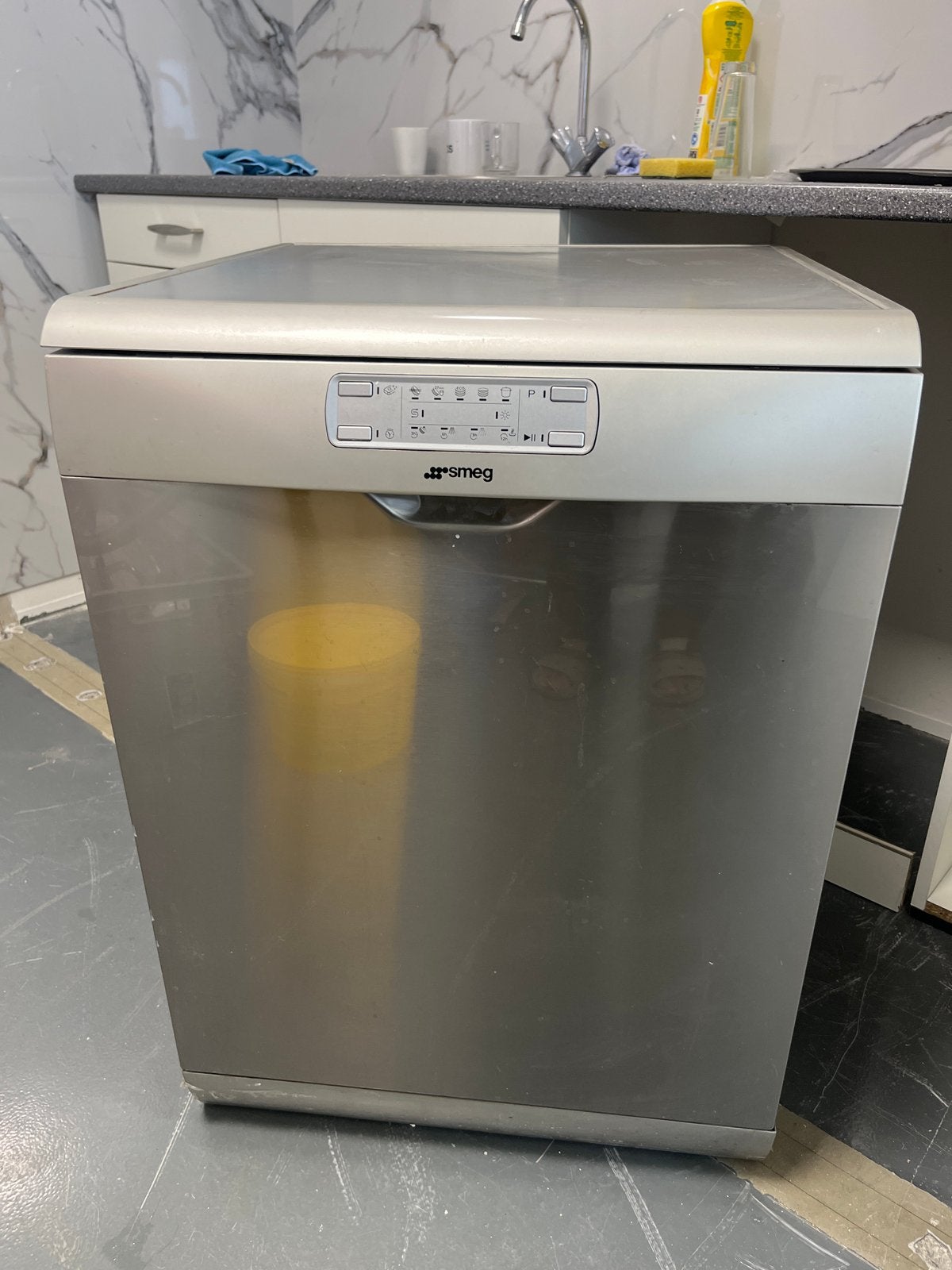 Smeg Vrijstaande Vaatwasser - RVS Look, Ophalen, Gebruikt, 60 cm of meer, Eco programma