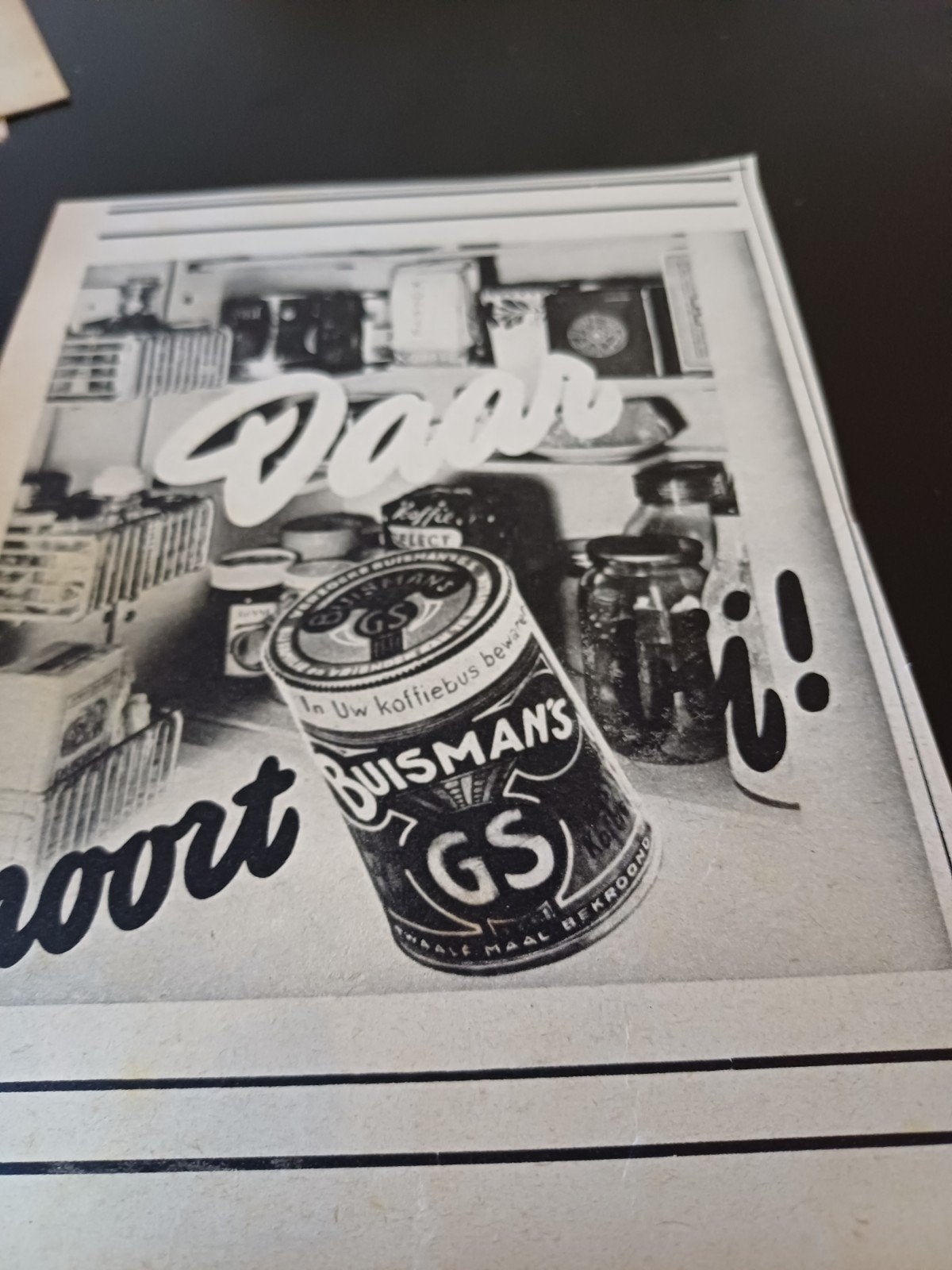 advertentie van Buisman daar hoort bij  1951, Ophalen of Verzenden, Zo goed als nieuw, Overige typen