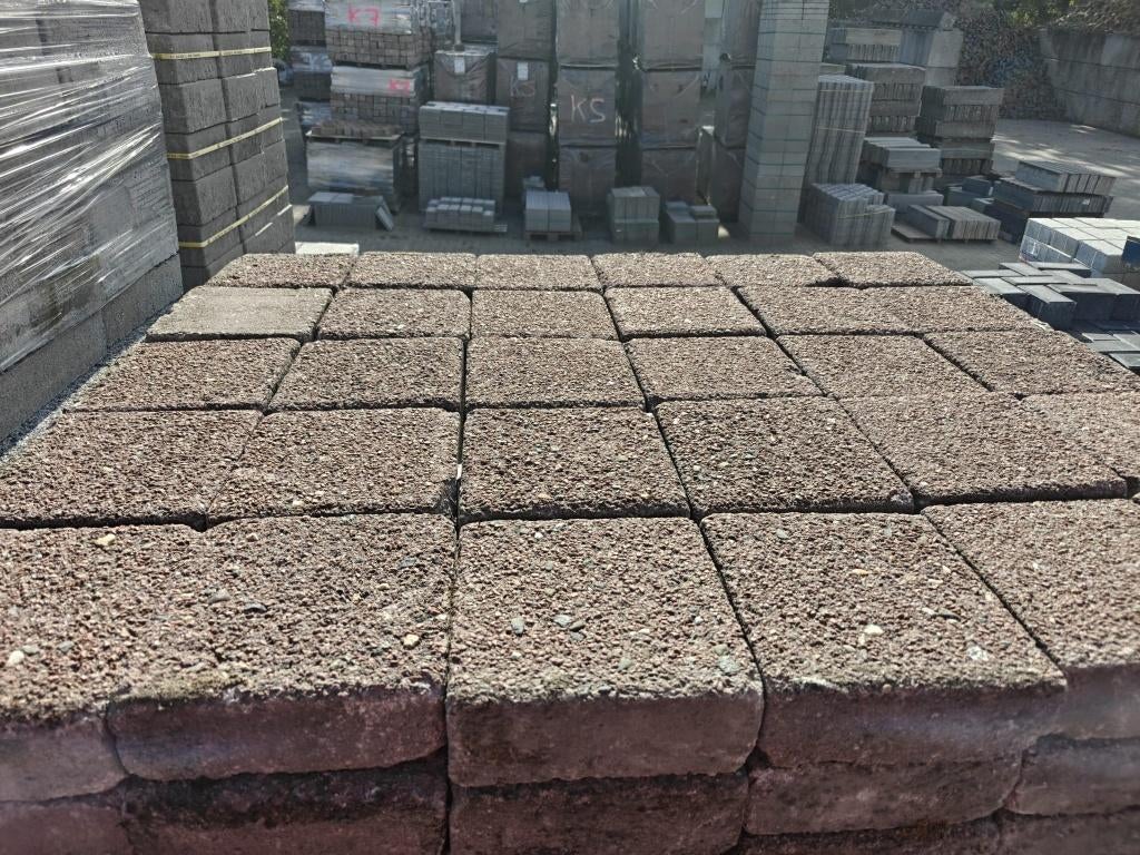 Dubbelklinkers Rood 8cm S9, Tuin en Terras, Tegels en Klinkers, Ophalen, Gebruikt, Klinkers, 10 m² of meer
