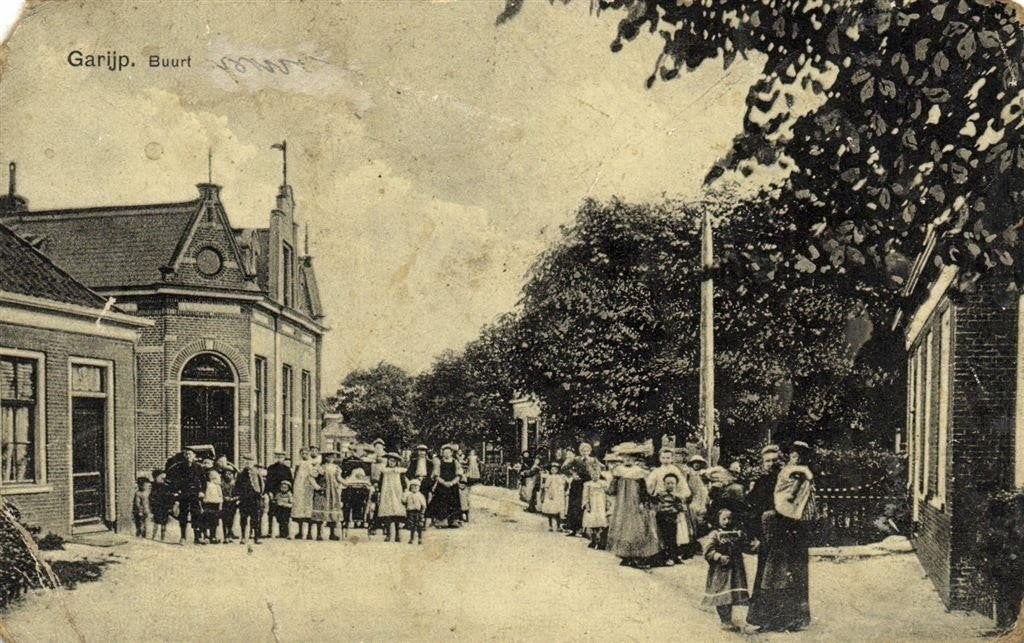 Garijp. Buurt - B-keus - gelopen, Verzamelen, Ophalen of Verzenden, Voor 1920, Gelopen, Friesland