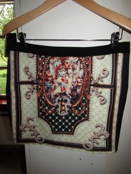 E662 VERA & LUCY mt M rok zwart beige, Maat 38/40 (M), Verzenden, Zwart, Zo goed als nieuw