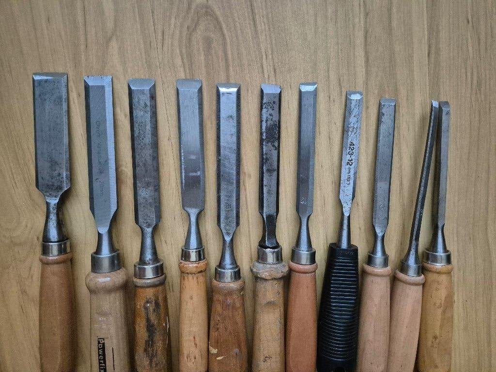 11 houtbeitels, Ophalen of Verzenden, Gebruikt