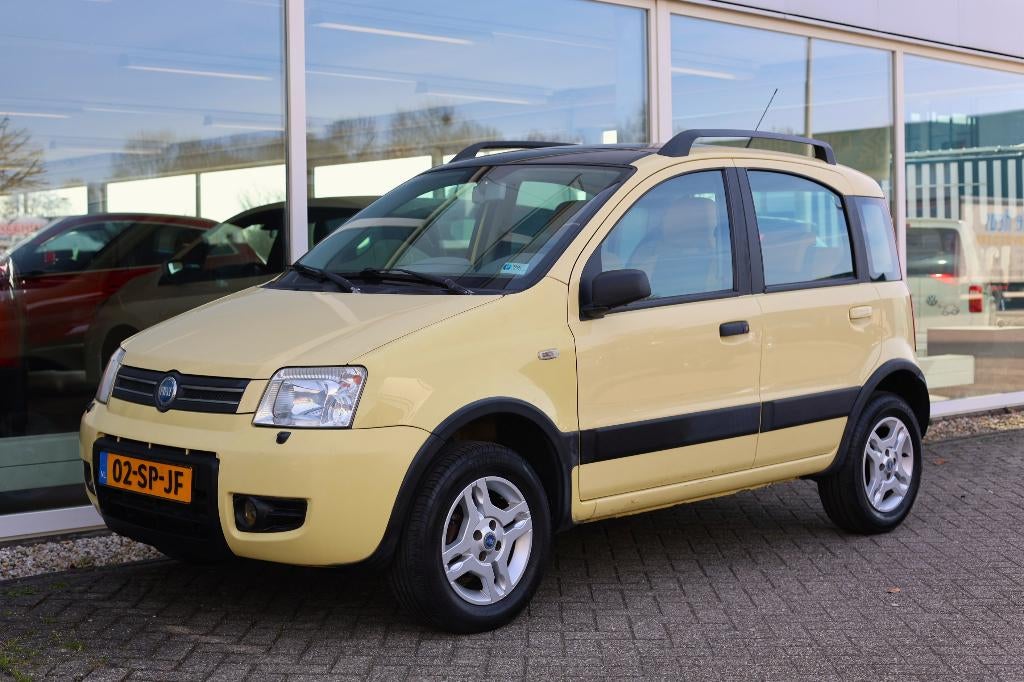 Fiat Panda 1.2 Climbing 4x4 2006 GEEL, Auto's, Fiat, Bedrijf, Panda, 4x4, ABS, Airbags, Airconditioning, Centrale vergrendeling
