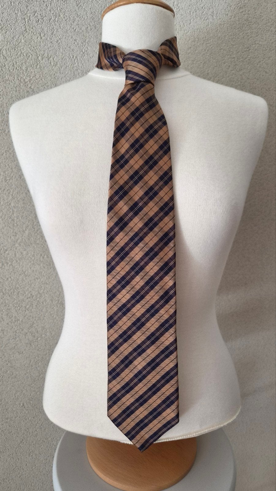 Prochownich stropdas zijde, Blauw, Ophalen of Verzenden, Zo goed als nieuw, Met patroon