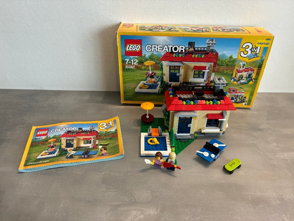 Lego 31067 Creator Modulaire vakantie 3 in 1 met doos, Lego, Inclusief accessoires, Ophalen of Verzenden, Zo goed als nieuw