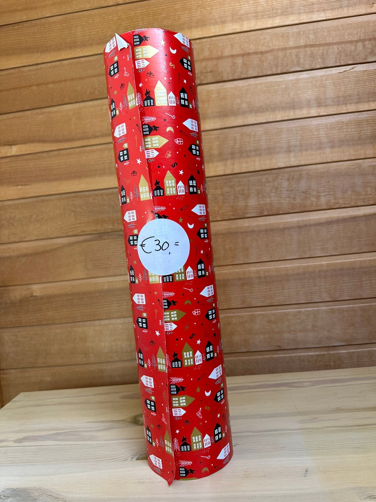 2 toonbankrollen Sinterklaas cadeaupapier 50cm breed, Ophalen of Verzenden, Nieuw