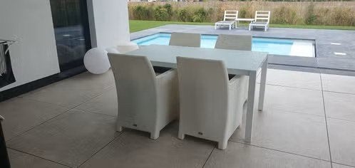 tuinset italiaans design van fiore, Ophalen, Zo goed als nieuw, Tuinset, Eettafel
