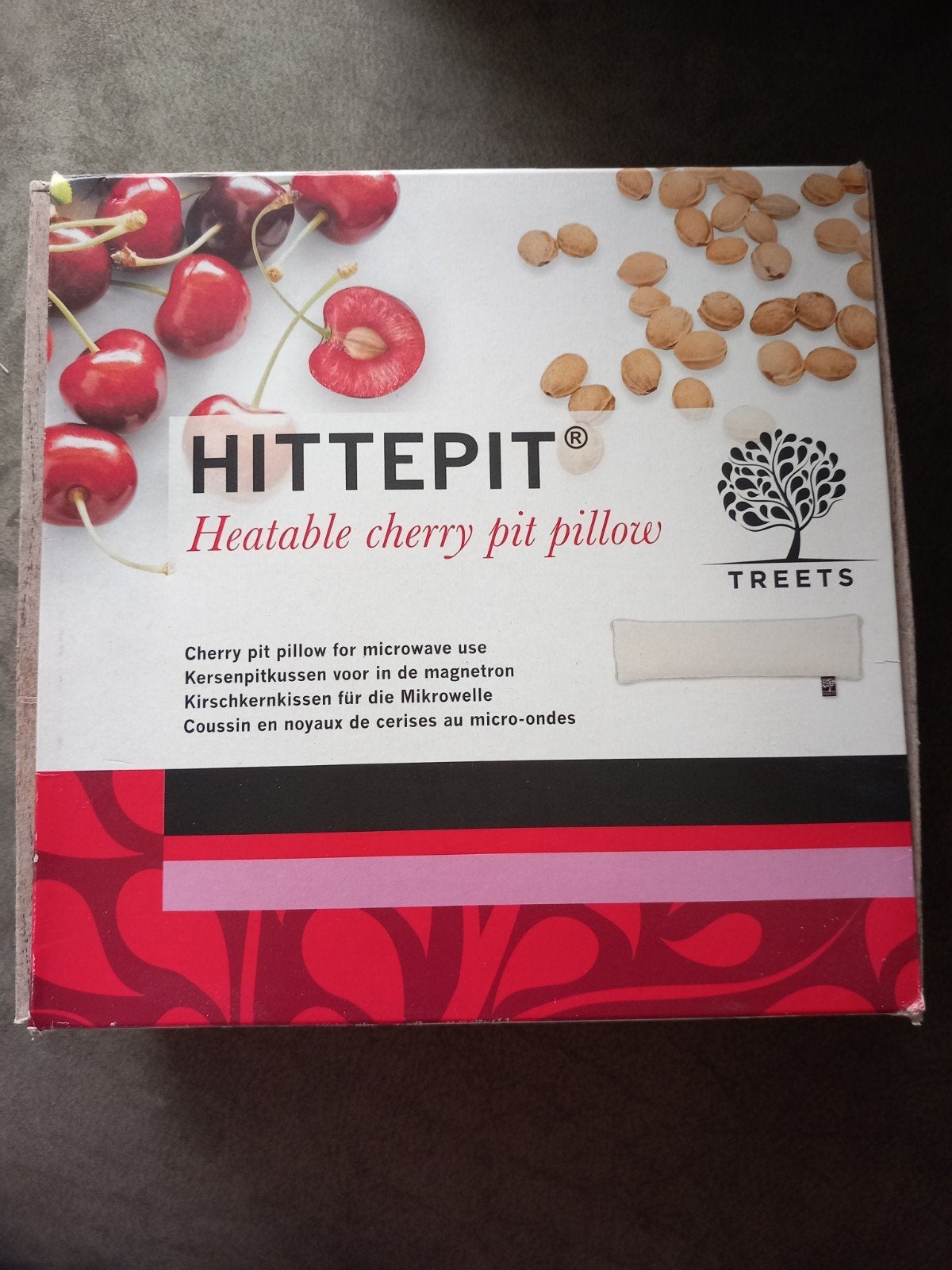 Hittepit kersenpitkussen - Magnetron/Warmtekussen, Sport en Fitness, Ophalen of Verzenden, Zo goed als nieuw