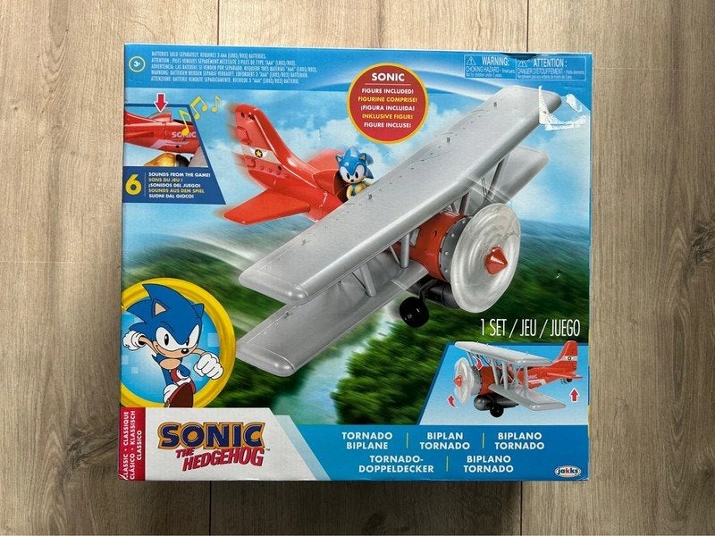 Sonic Tornado biplane inclusief 6,5 cm figuur, Kinderen en Baby's, Speelgoed | Actiefiguren, Ophalen of Verzenden, Nieuw
