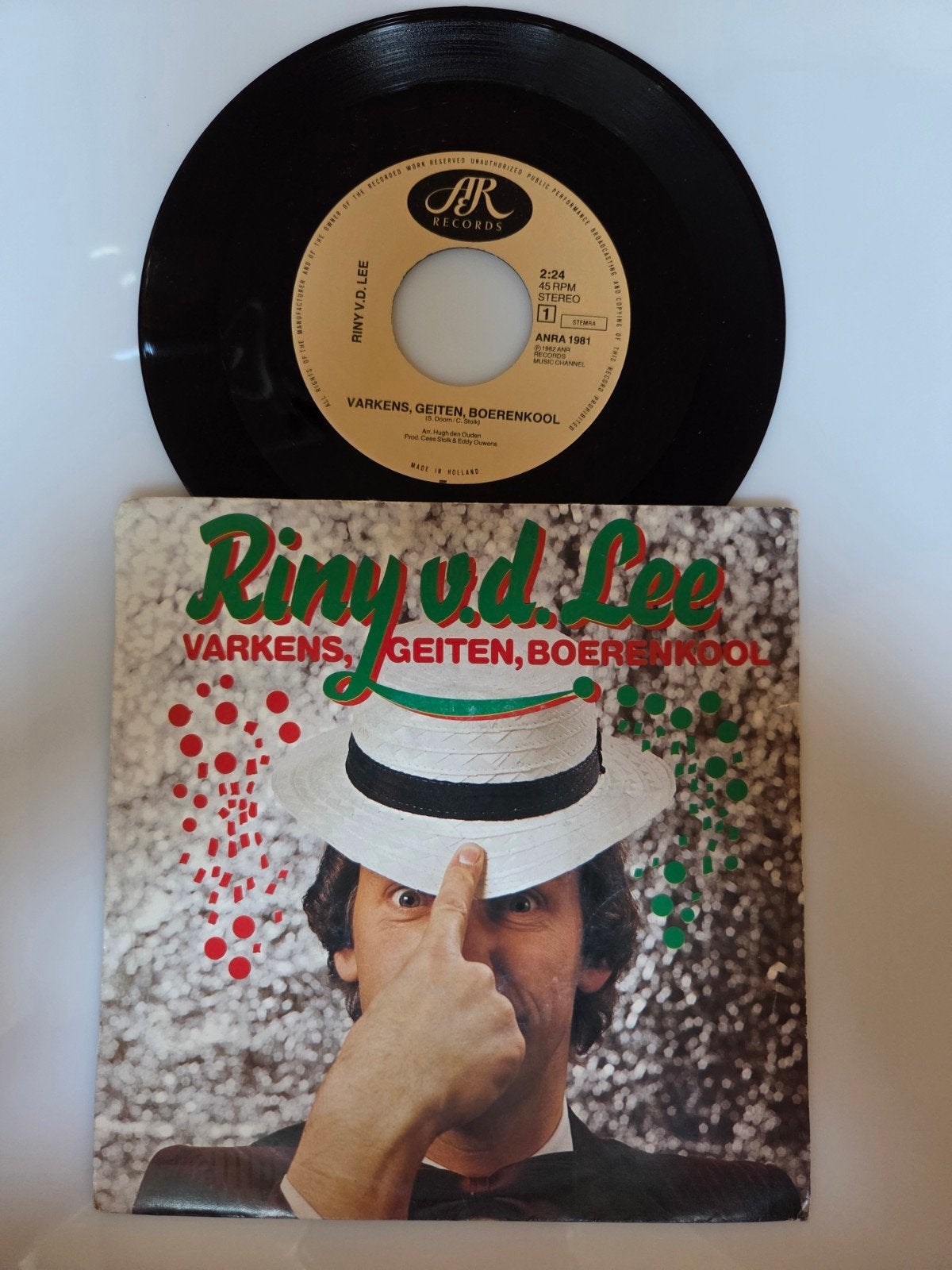 Riny v.d Lee - Varkens, geiten, boerenkool, Ophalen of Verzenden, Gebruikt, 7 inch, Pop
