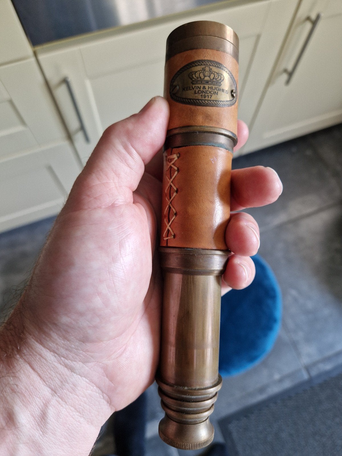 Antieke Kelvin & Hughes London 1917 Verrekijker, Ophalen of Verzenden, Gebruikt
