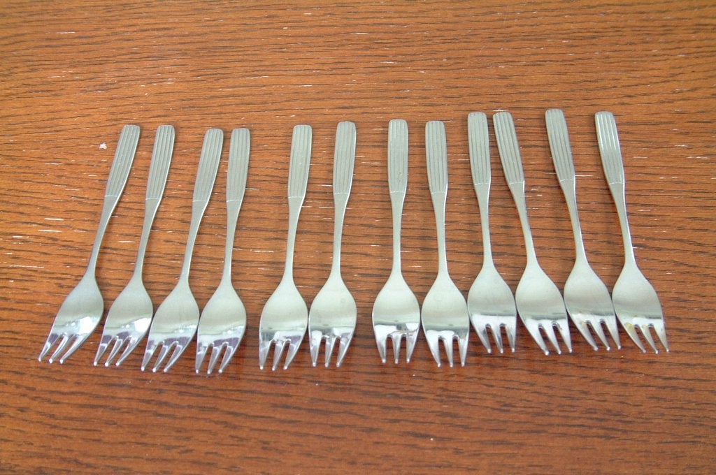 12 taartvorkjes Gero Zilmeta, Antiek en Kunst, Antiek | Bestek, Ophalen of Verzenden