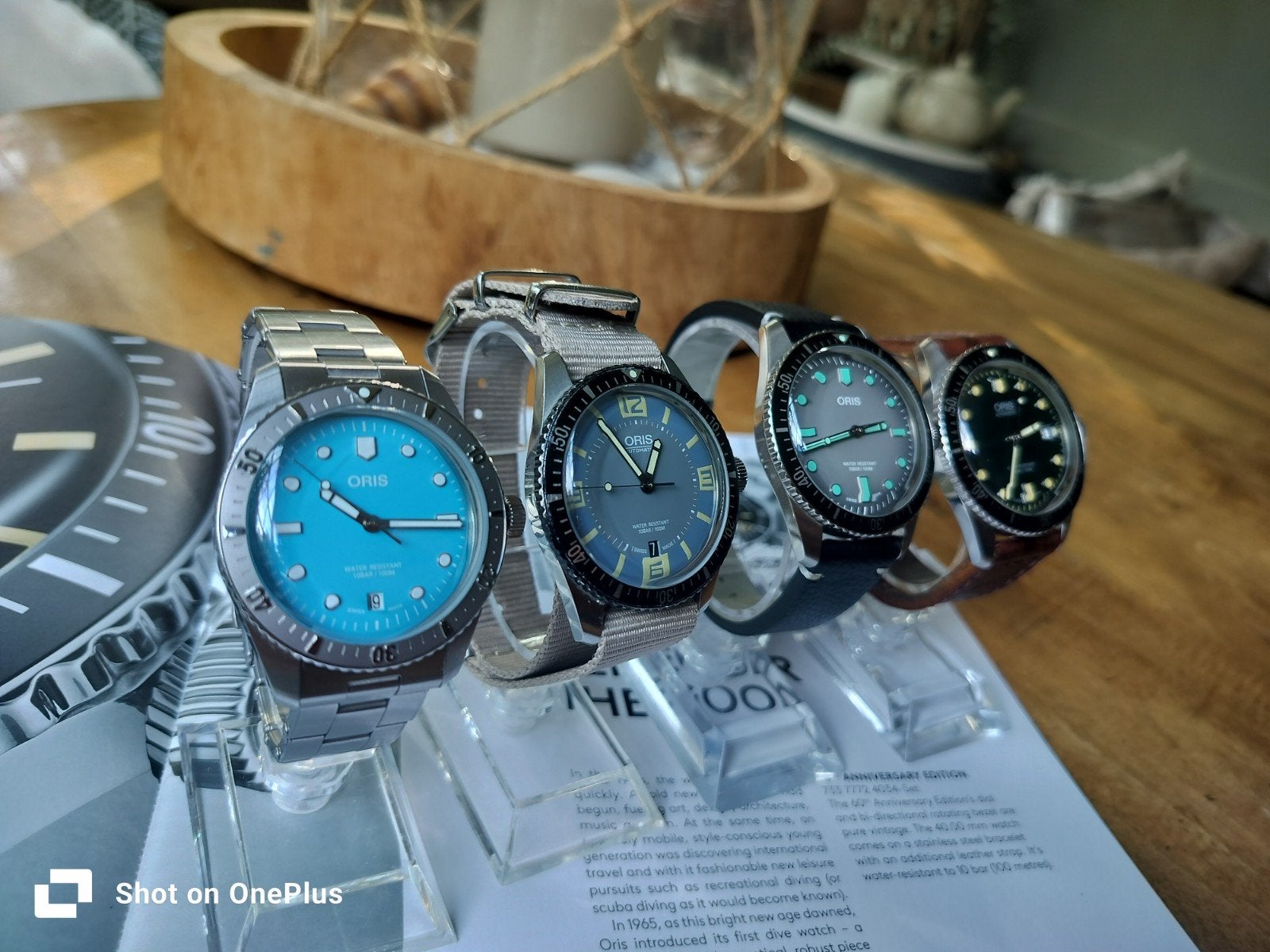 Leuk Oris Diver Sixty-Five 60th Anniversary Edition 40 mm, Overige merken, Staal, Staal, Polshorloge