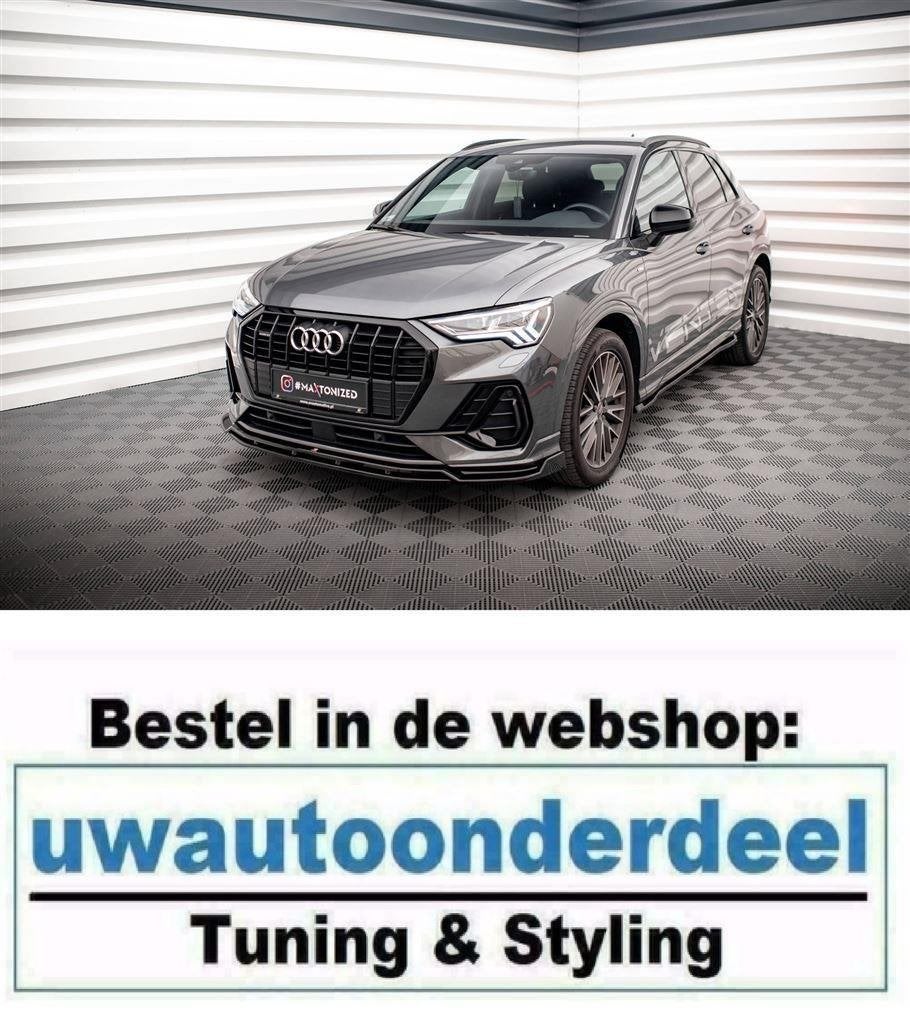 Maxton Design Spoiler Splitter Lip Voor Audi Q3 S Line F3, Auto diversen, Tuning en Styling, Verzenden, Automotive Parts, A.parts@hotmail.nl