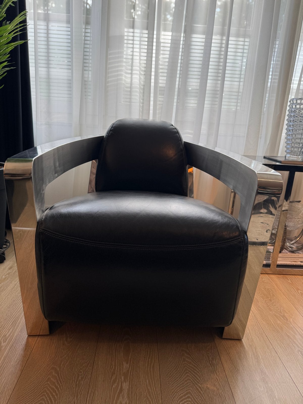 Luxe Design Fauteuils Mars Chair, Ophalen, Twee, Zwart, Leer