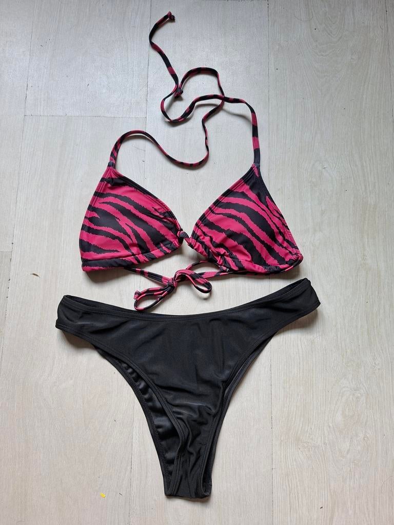 Roze met zwart zebraprint bikini (M), nieuw, Ophalen of Verzenden, Nieuw, Roze, Bikini