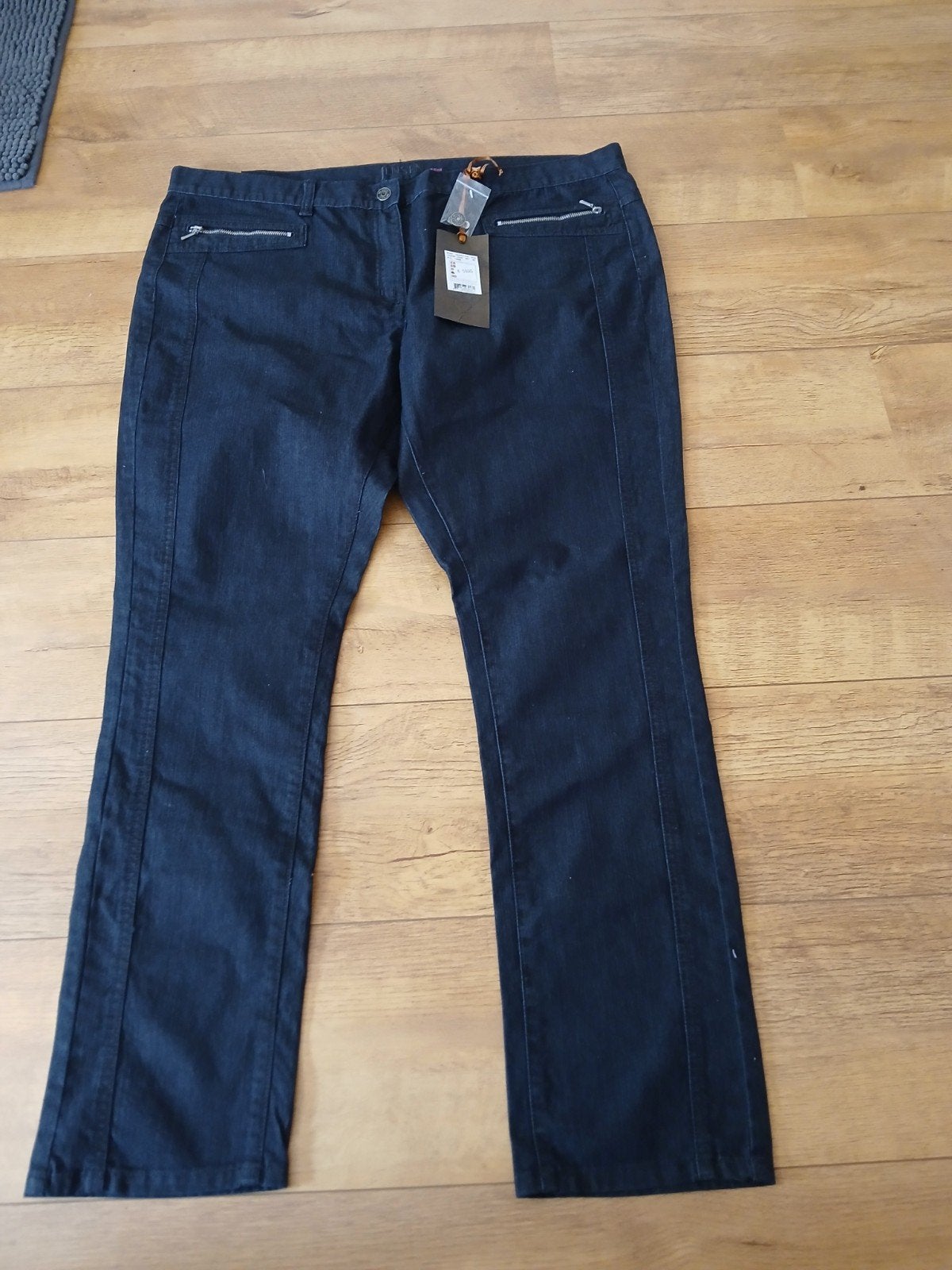 Nieuwe donkerblauwe jeans Merk Jensen maat 50, Kleding | Dames, Onbekend, Ophalen of Verzenden, Nieuw, Blauw