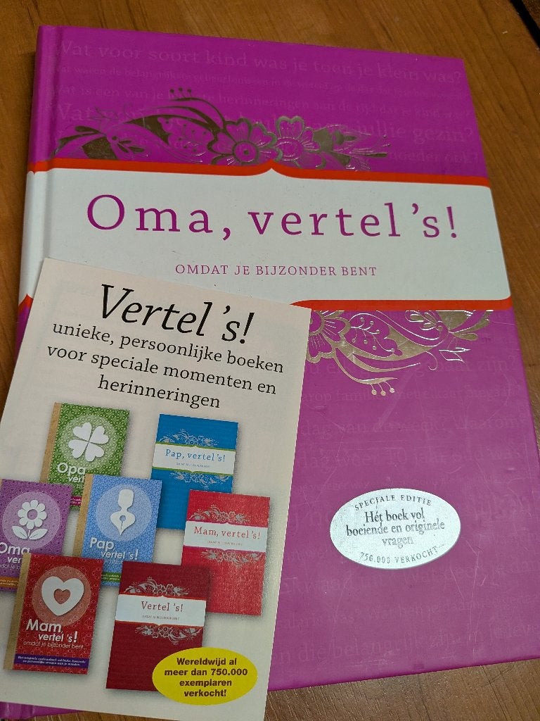 oma vertel 's   leuk kraamgeschenk, Ophalen of Verzenden, Nieuw, 0 tot 6 maanden